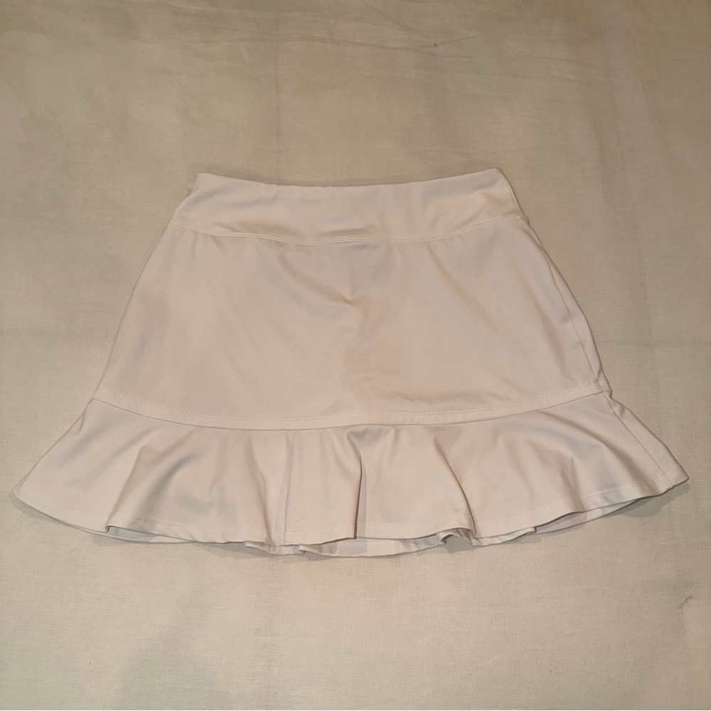 Tommy Bahama White Golf Skort Ruffle Hem Athletic Tennis Skirt Size S - Picture 2 of 6